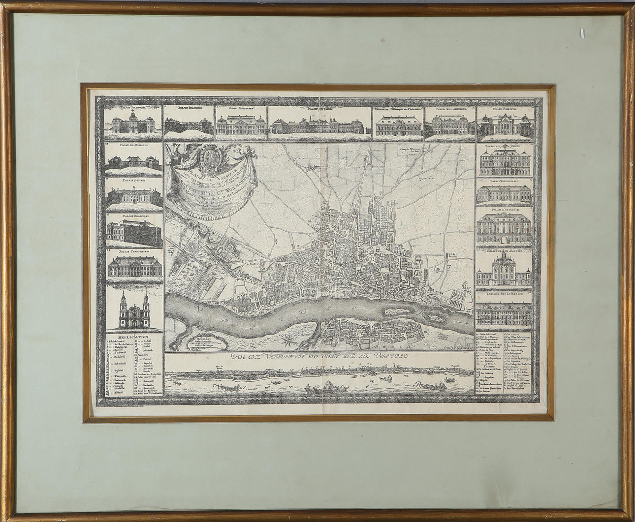 MAP, Warsaw, 19th/20th century.