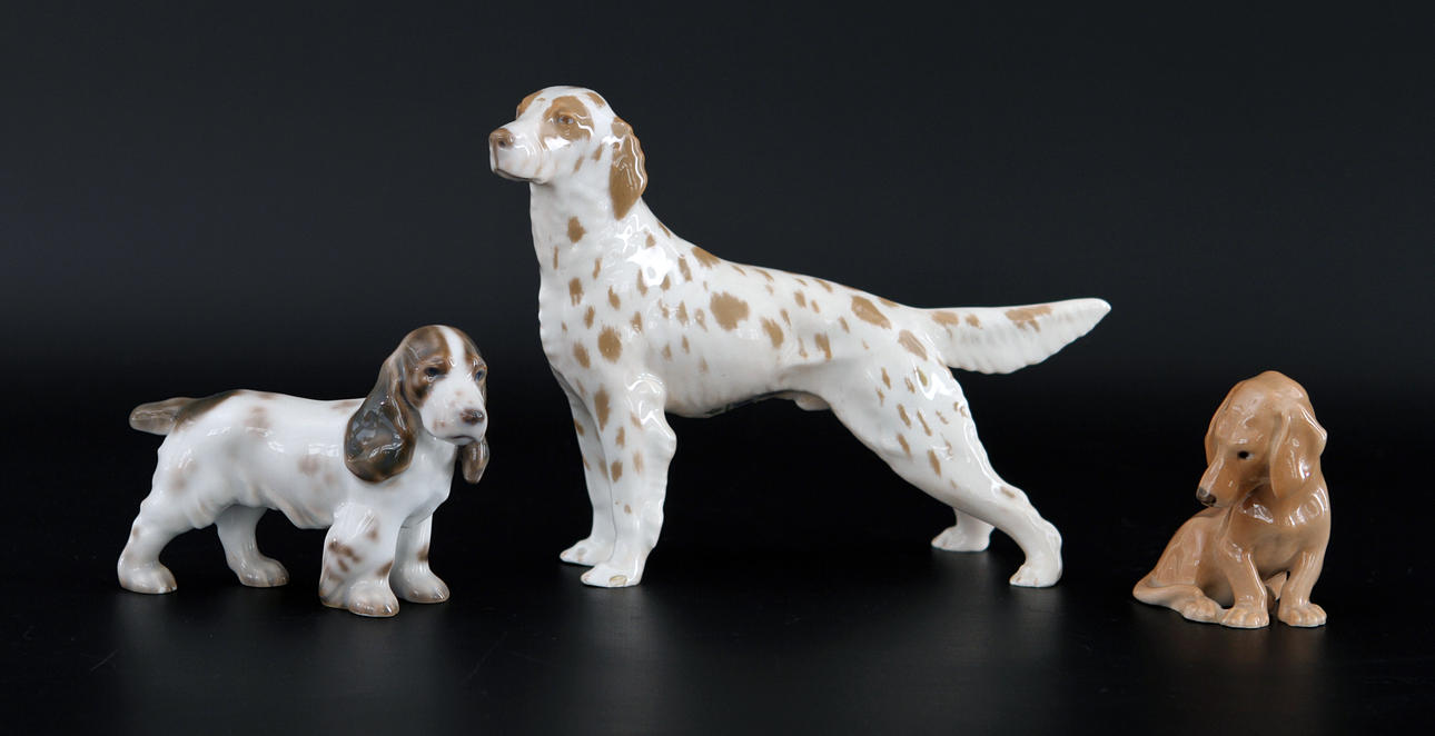 FIGURINER, 3 stycken, B&G samt KD.