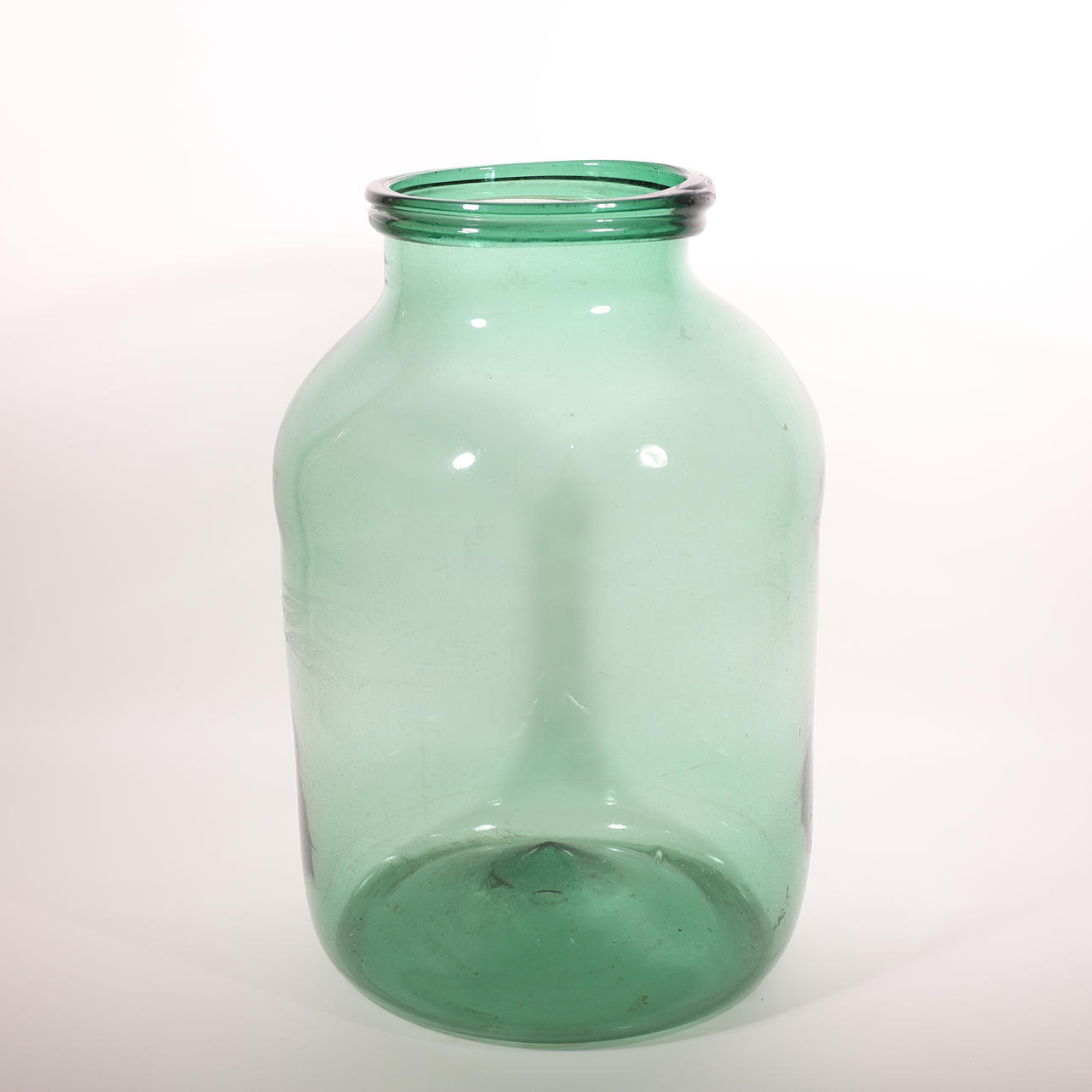 STOR MALLORCANSKA BÅT, blåst glas, 1800-tal.