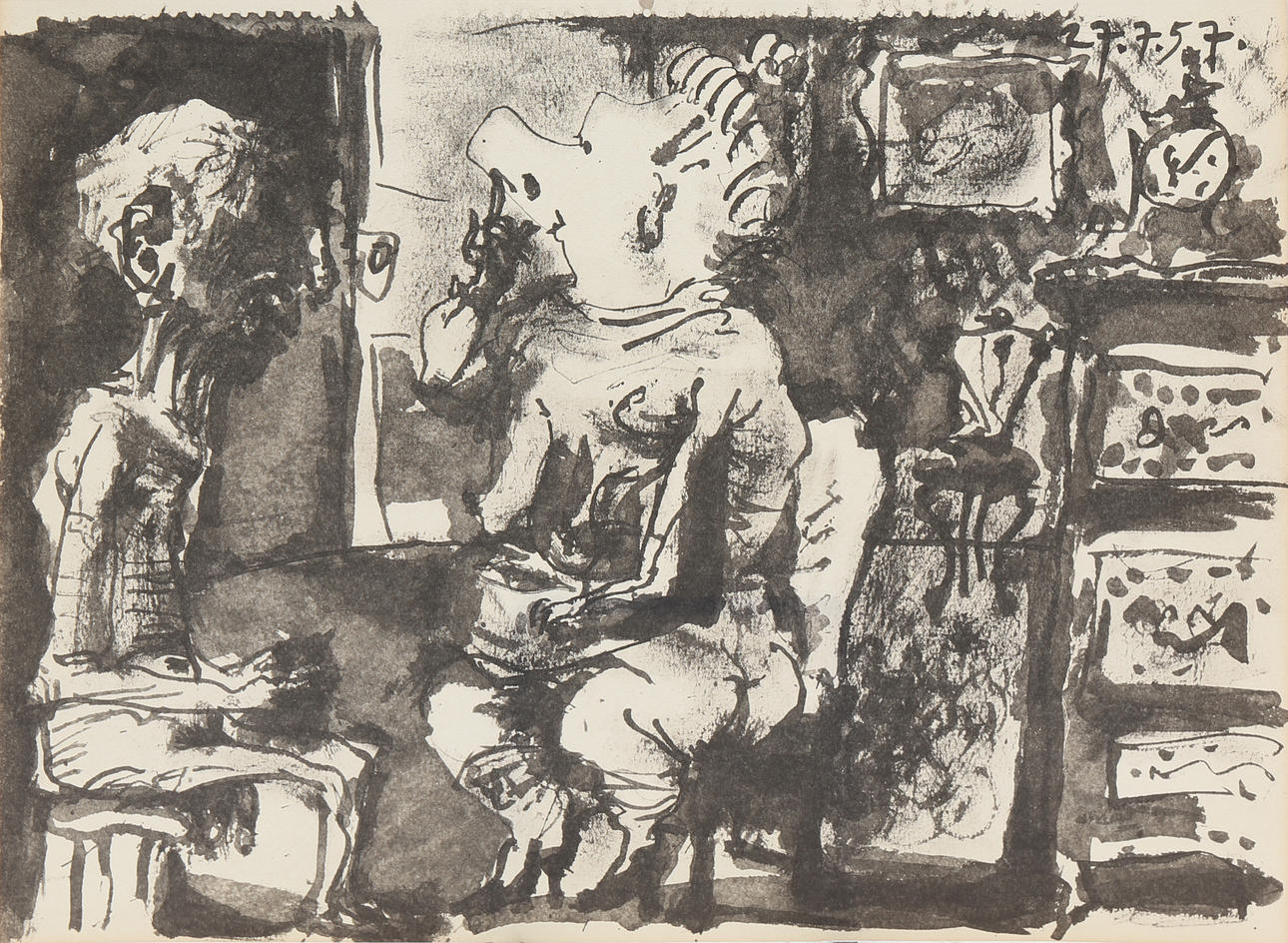 AFTER PABLO PICASSO. Untitled ("Toros y toreros").