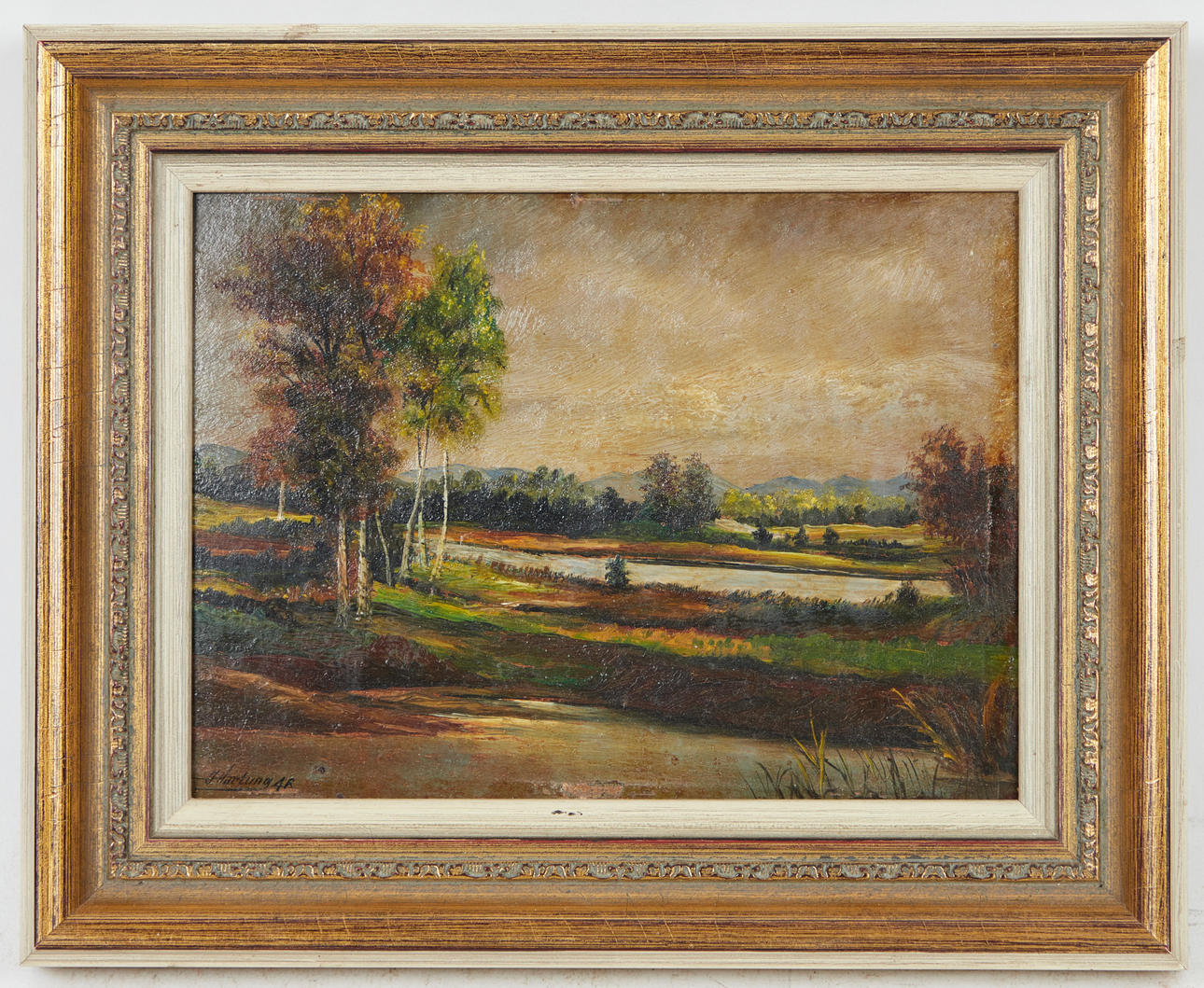 J. HARTUNG. Painting, Seascape.