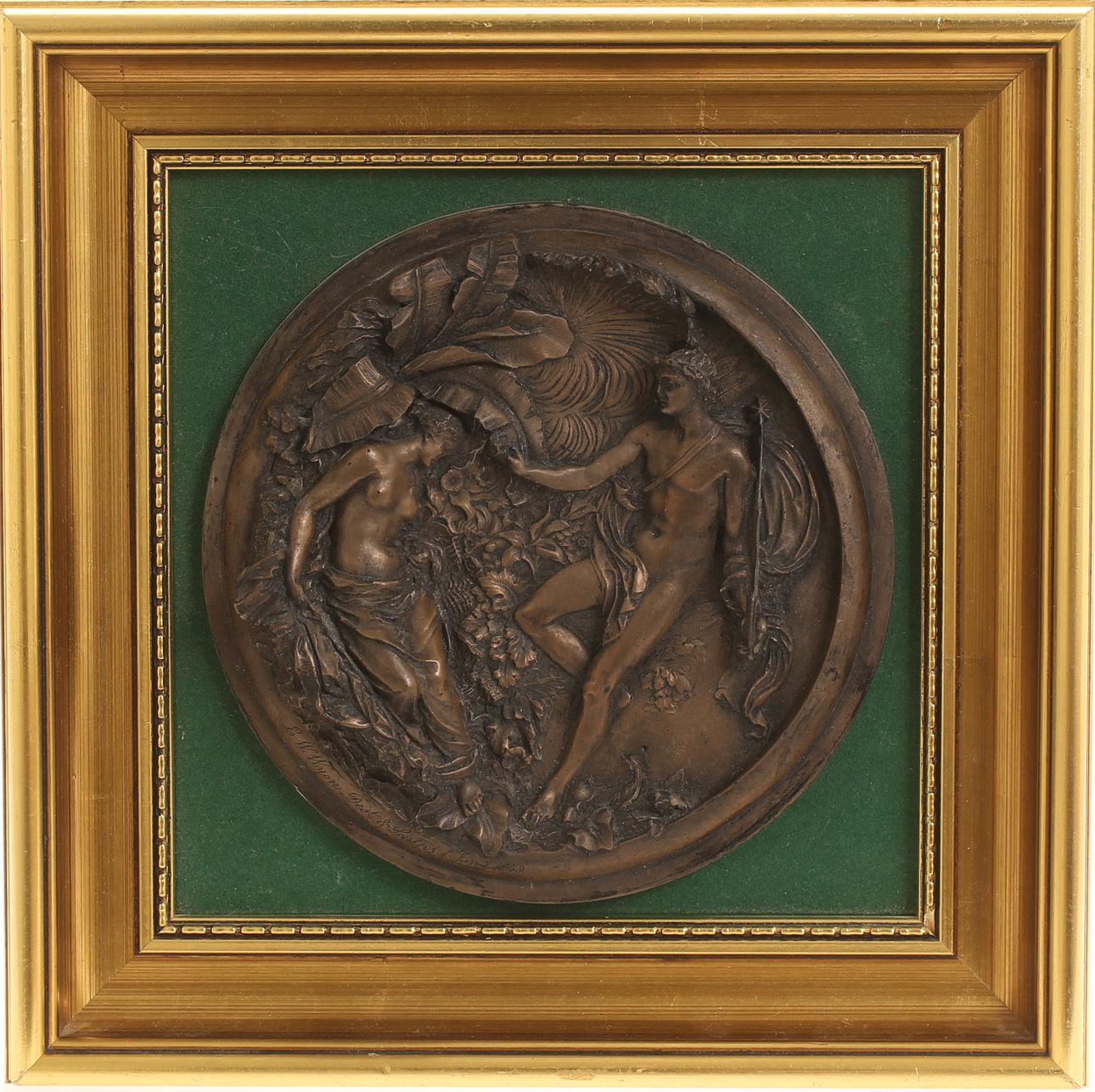 EDWARD WILLIAM WYON, after, wall relief Art pulp.