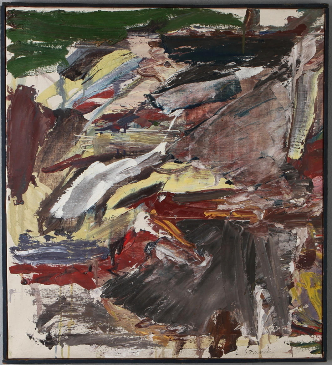 LARIS STRUNKE. "Dag", olja åp duk, signerad.