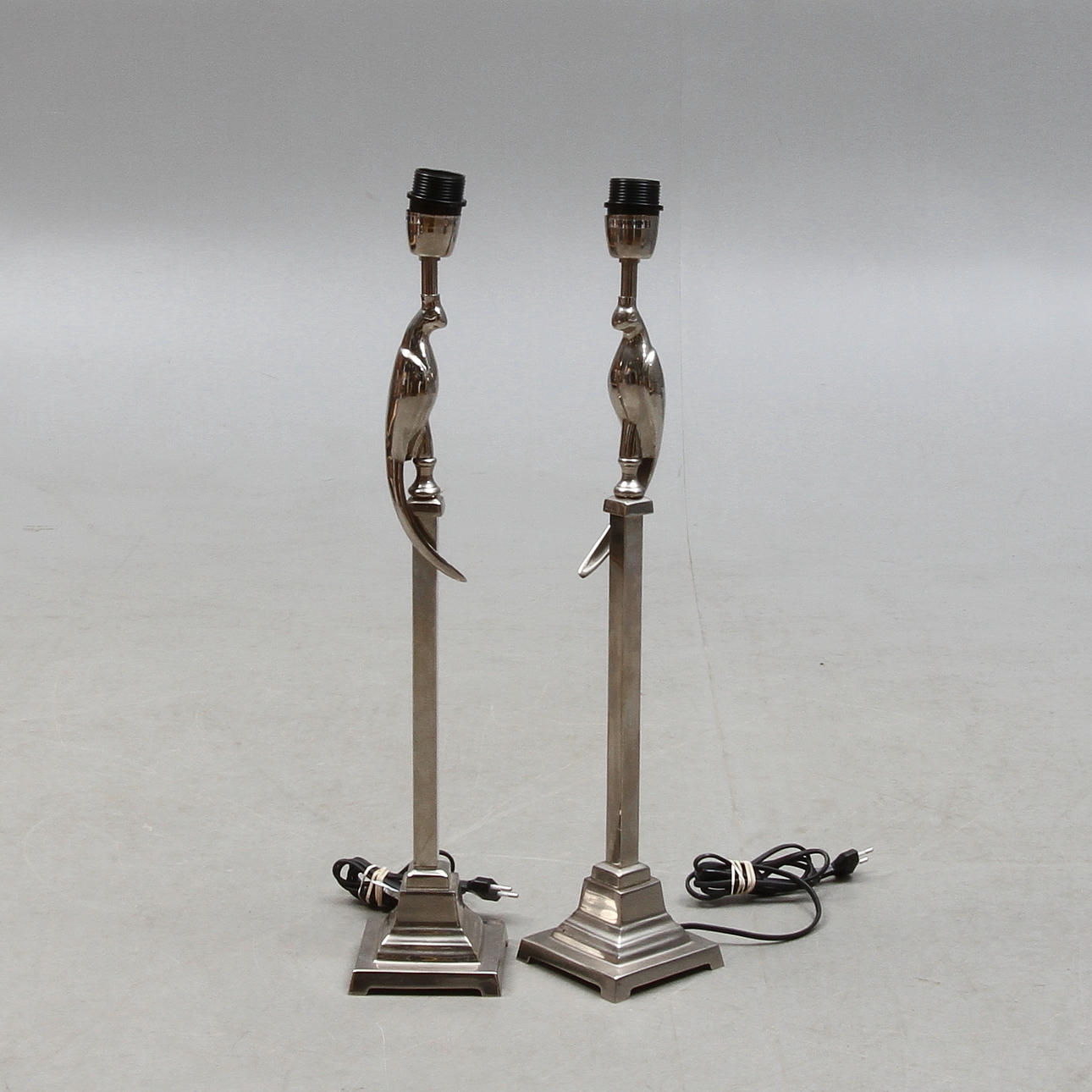 BORDSLAMPOR, ett par, metall, 1900/2000-tal.