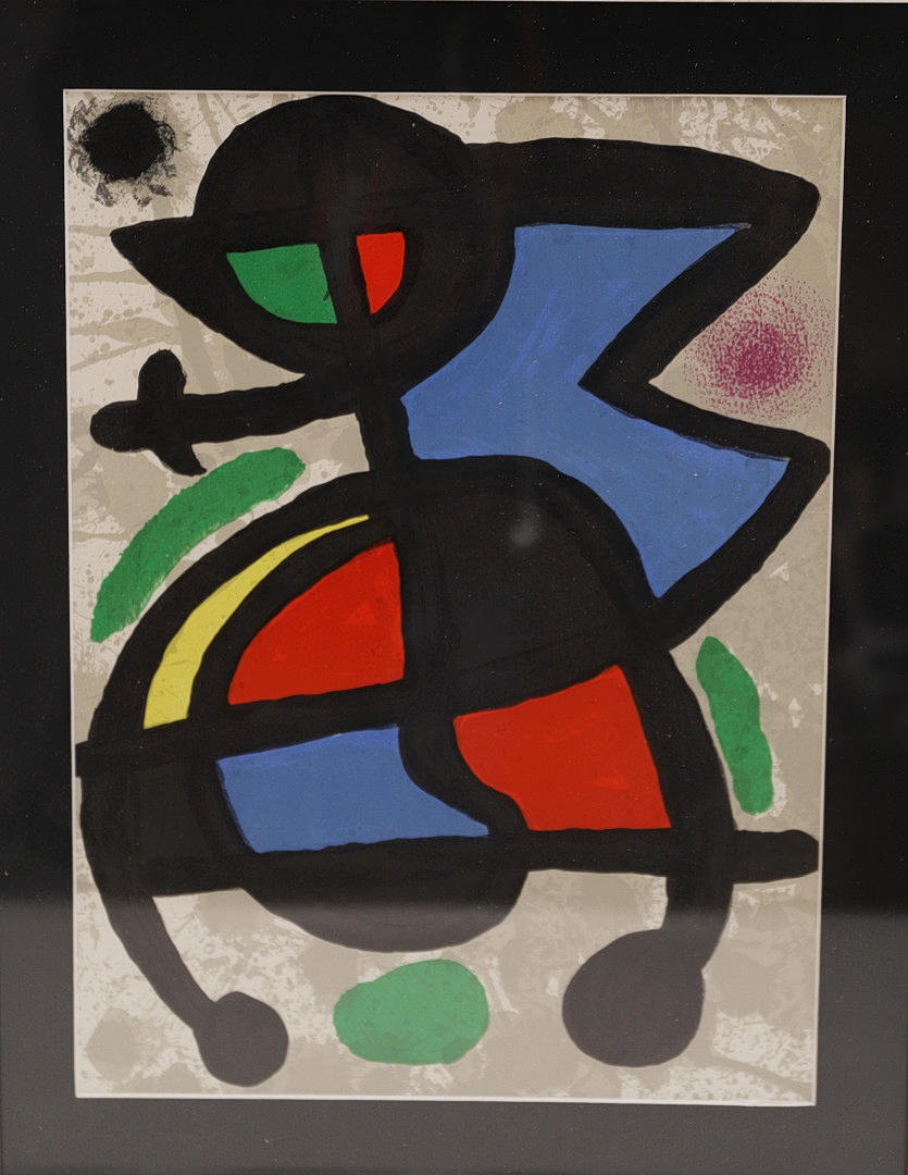 JOAN MIRÓ. MIRÓ, ORIGINAL LITHOGRAPH, "COMPOSITION" YEAR 1970.