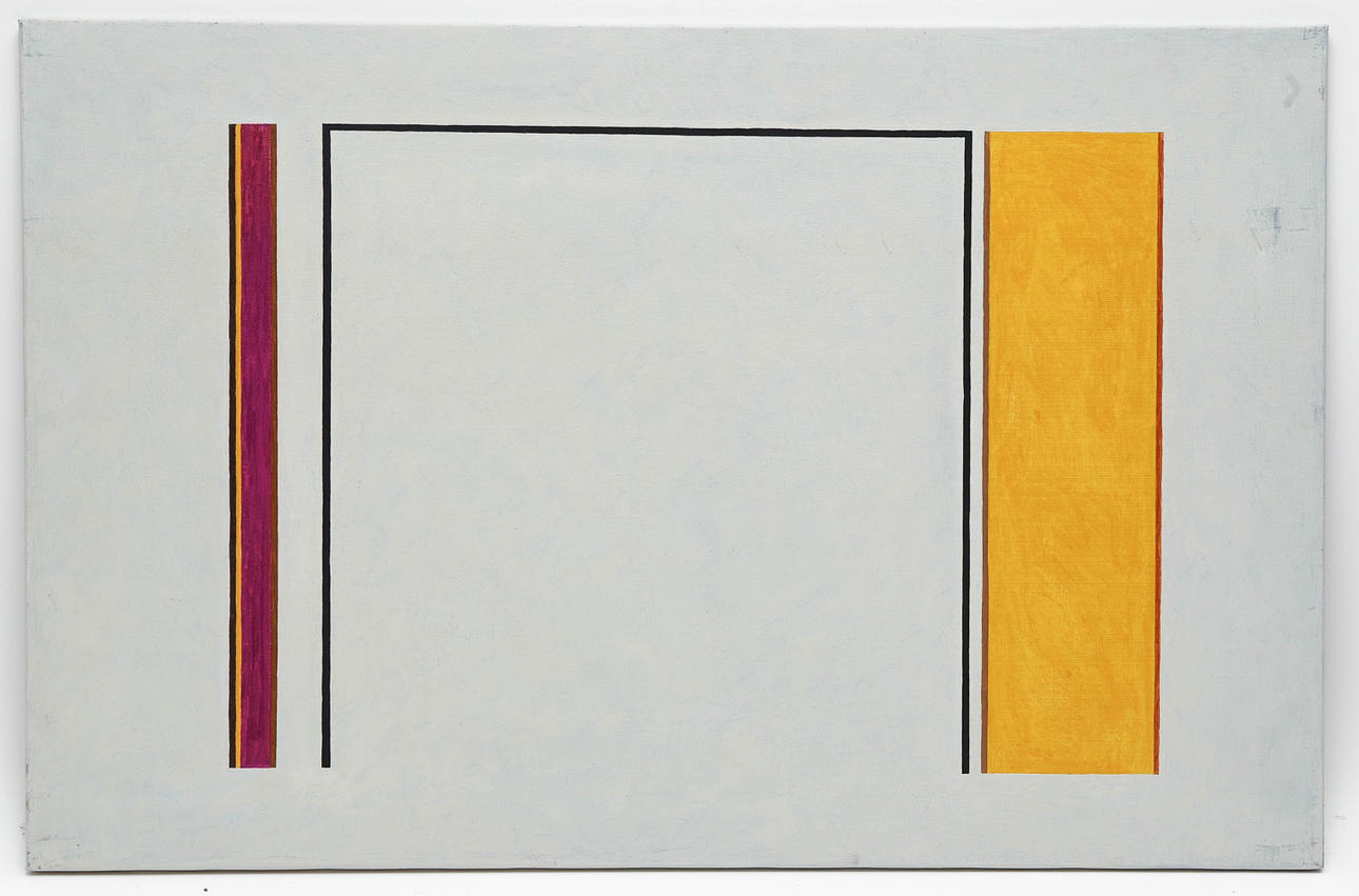 PETER SÖDERBERG. Komposition, olja på duk, signerad, 1990-tal.