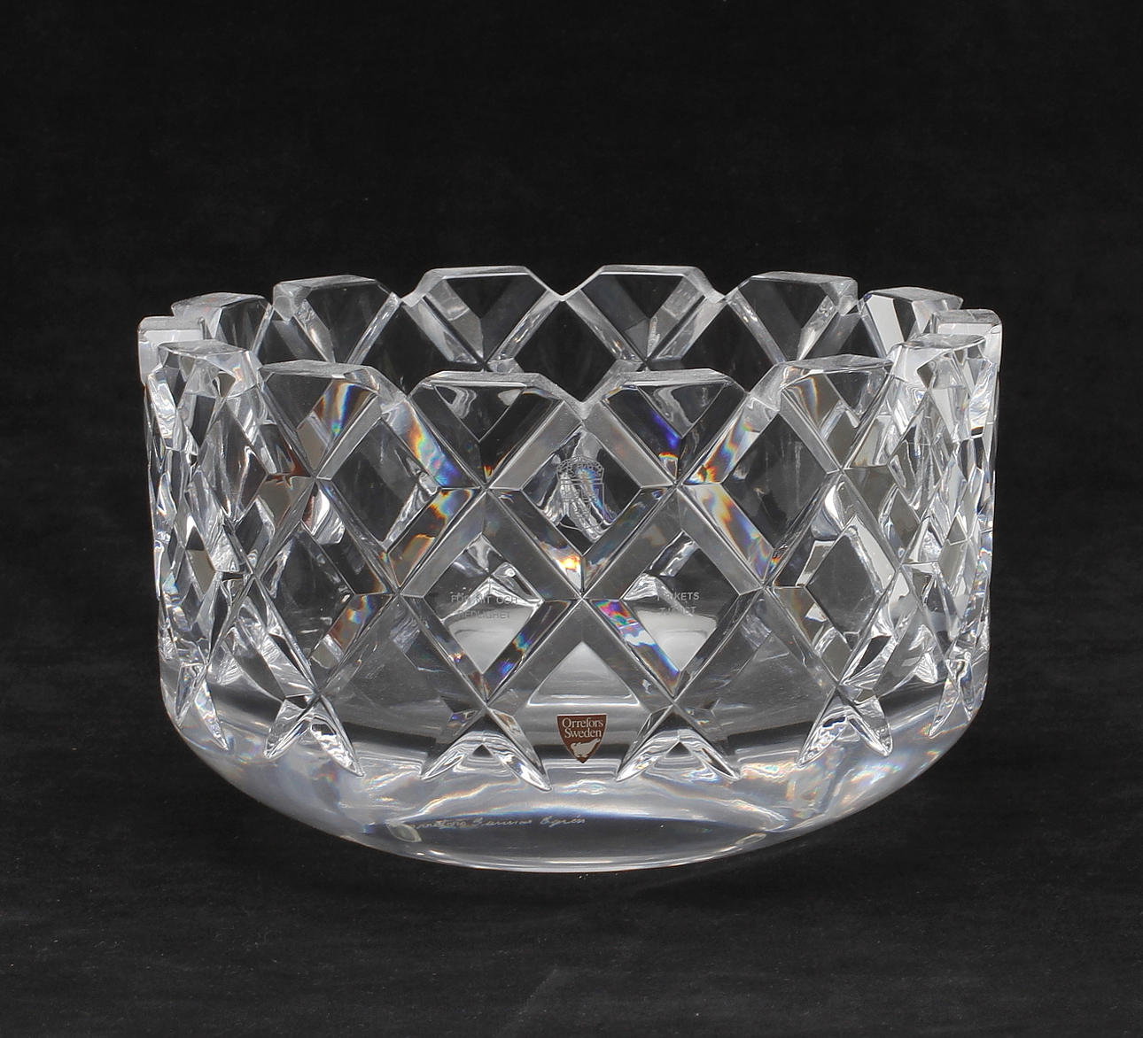SKÅL, glas, "Sofiero", Gunnar Cyrén, Orrefors, signerad.