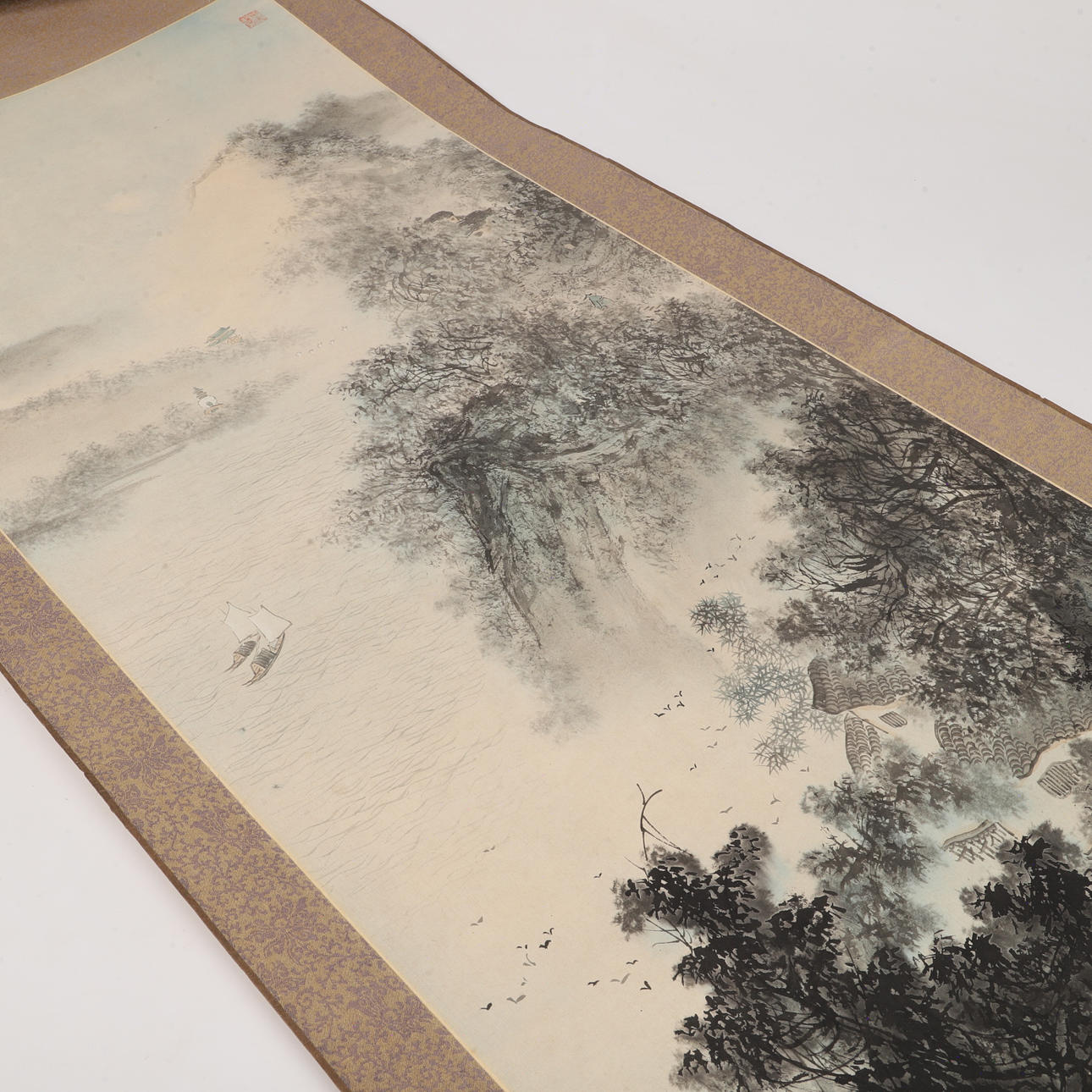 RULLMÅLNING, textil/papper, Kina.