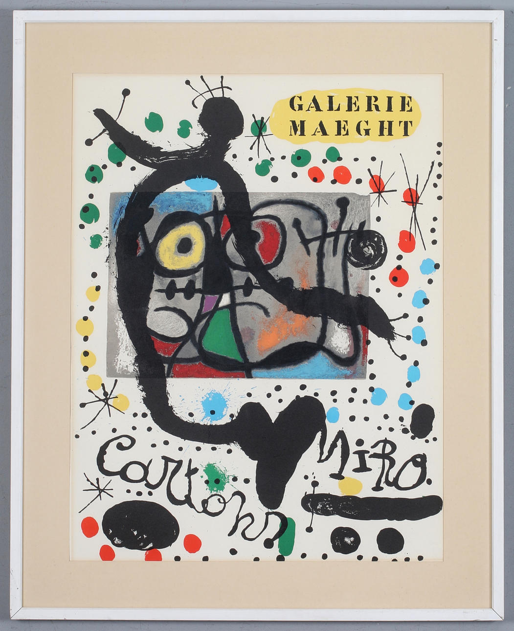JOAN MIRÓ. EFTER. Galerie Maeght, litografi.