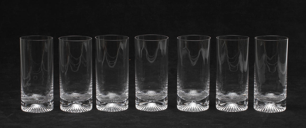 GLAS, 7 st, "Calypso", Vicke Lindstrand, Kosta.