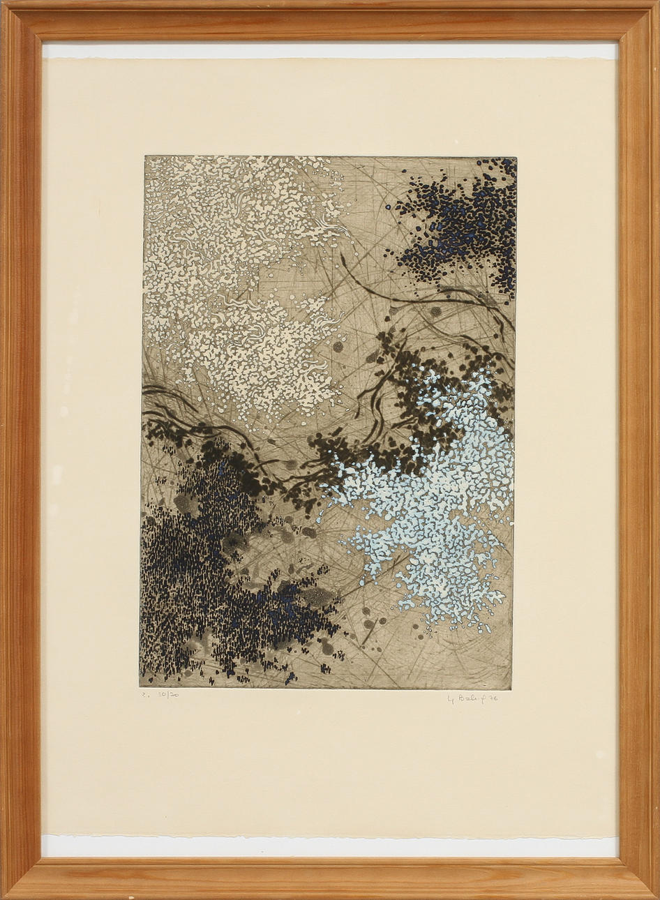 YANNICK BALLIF. Komposition, etsning, signerad och numrerad 50/70.