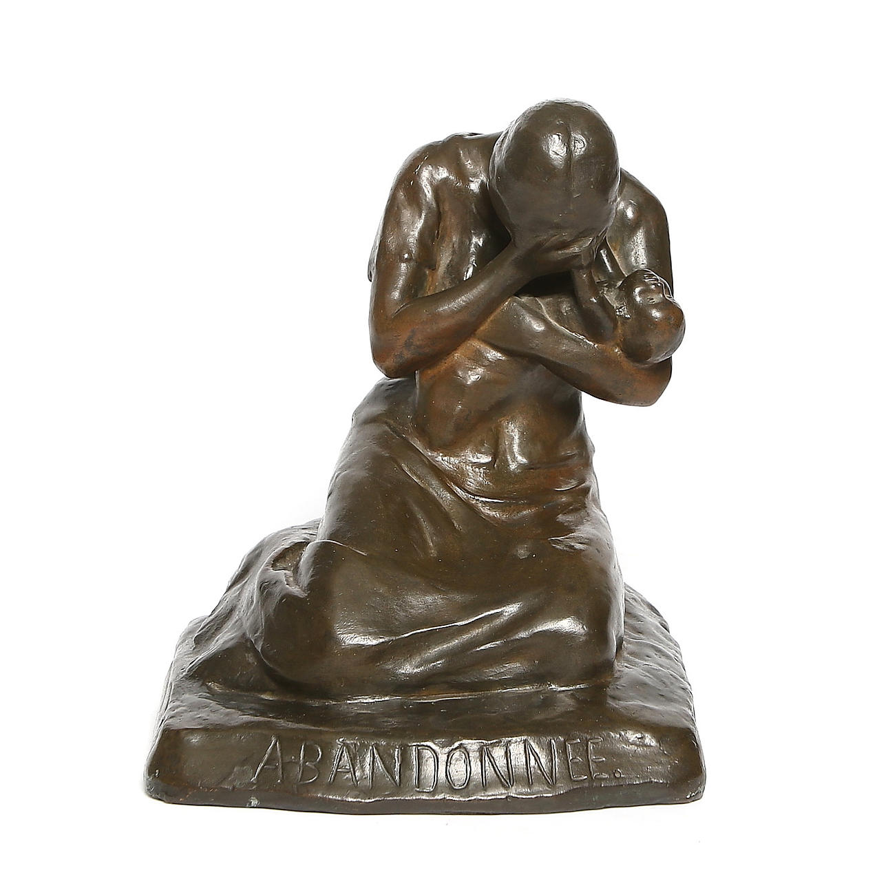 CARL ELDH. Skulptur, "Abandonee", brons. signerad.