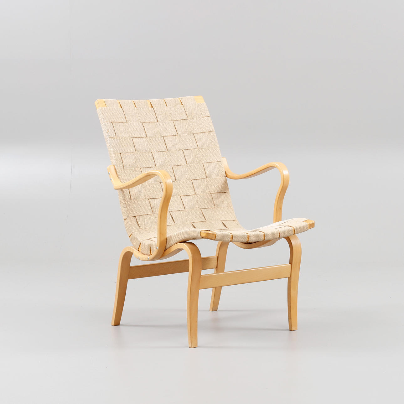 BRUNO MATHSSON. "Eva", fåtölj, DUX.