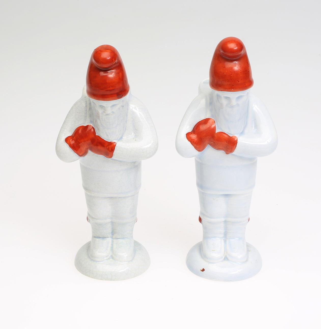 TOMTAR, 1 Par, Ljusstakar, Rörstrand, 1800-tal.