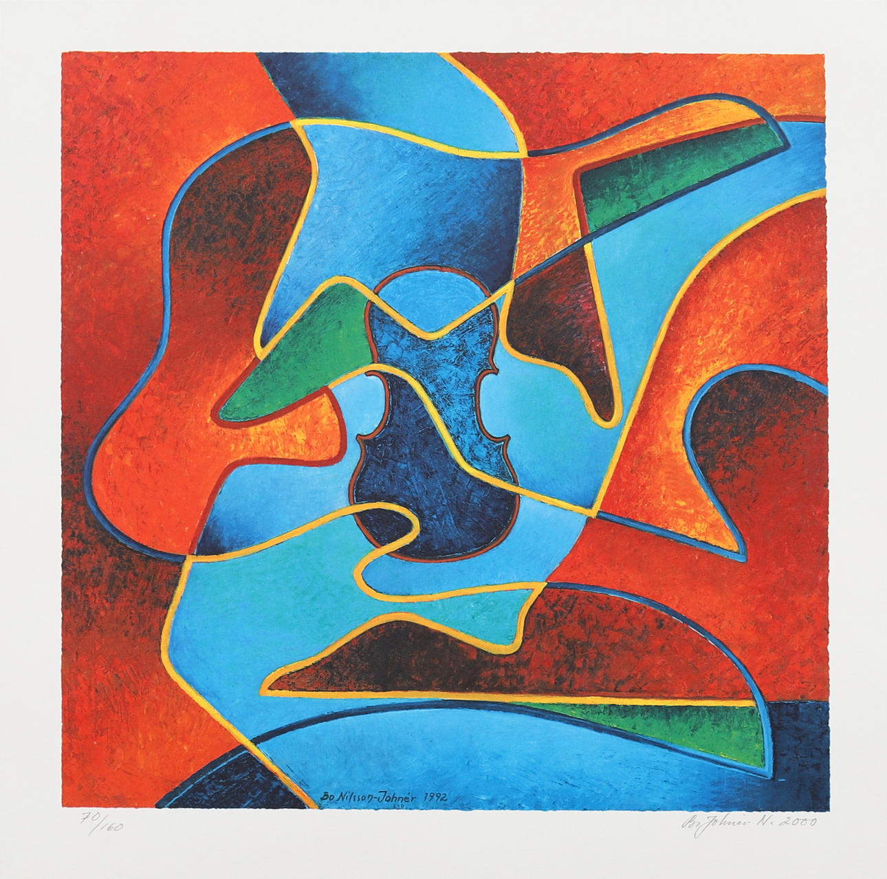 BO NILSSON JOHNÉR. Lithograph, signed, dated and numbered.