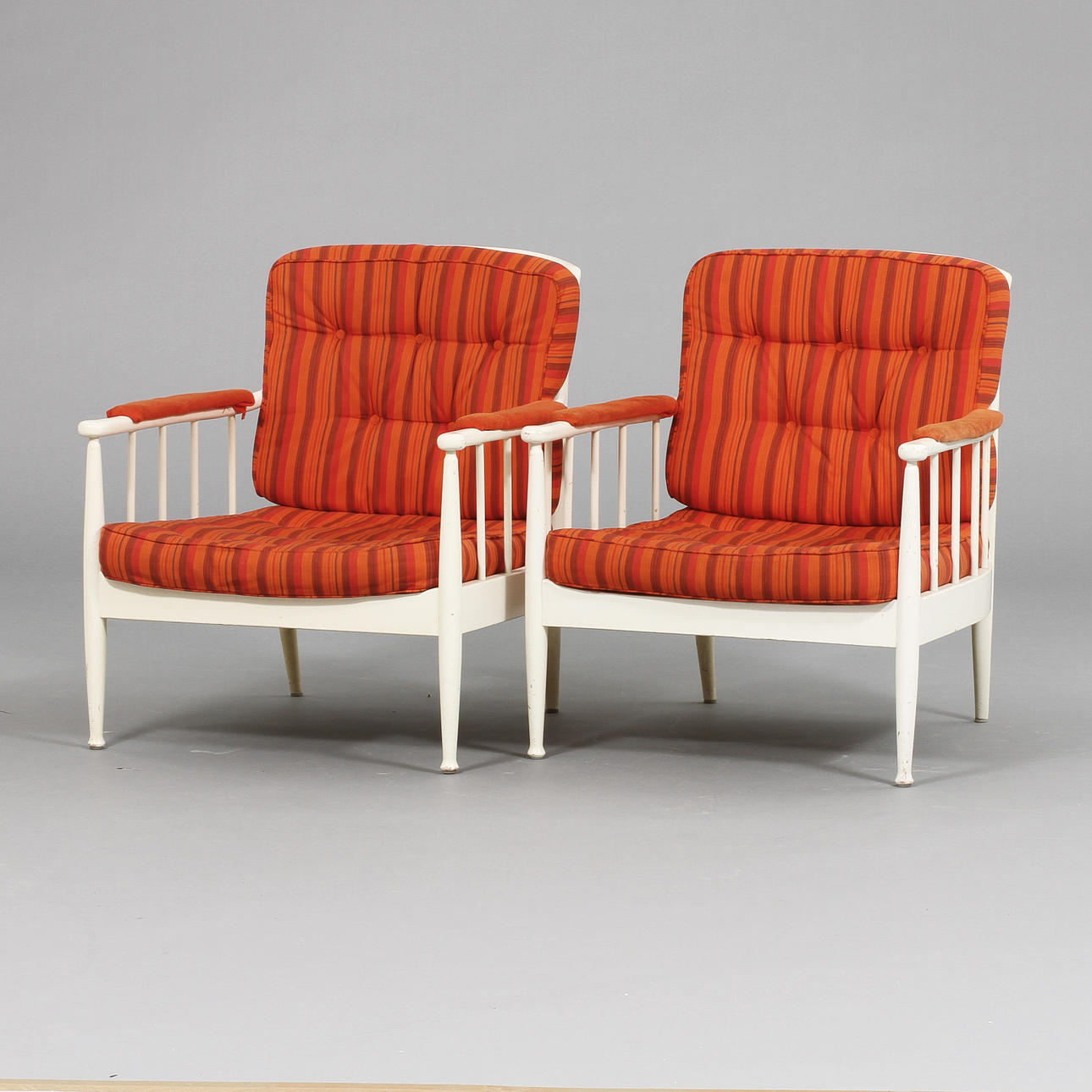 FÅTÖLJER, ett par, "Skrindan", Kerstin Hörlin Holmquist, OPE-möbler.