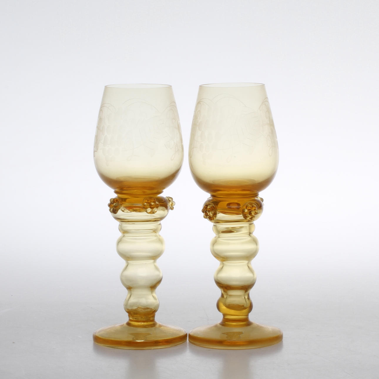 REMMARE, 8 st, glas, Gullaskruf, omkring 1900-talets mitt.
