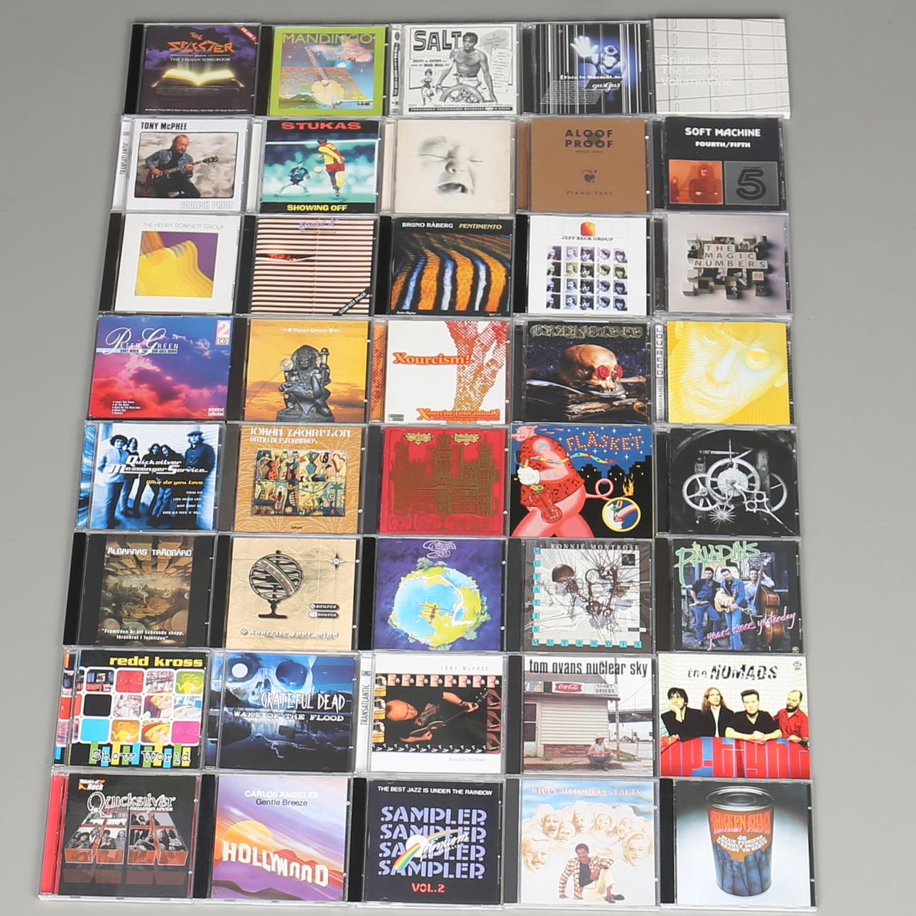 PARTI CD-SKIVOR. 40 st. Bl a Grateful dead, The Nomads, Loe Reed.