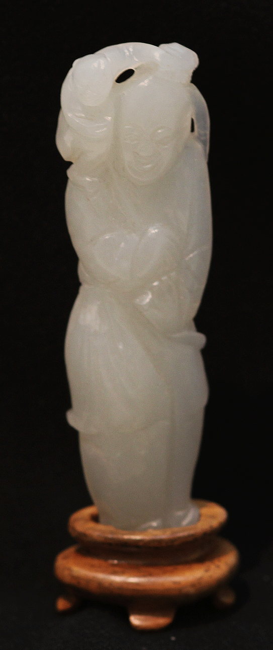 Figurin, Jade, Kina, 1800-tal.