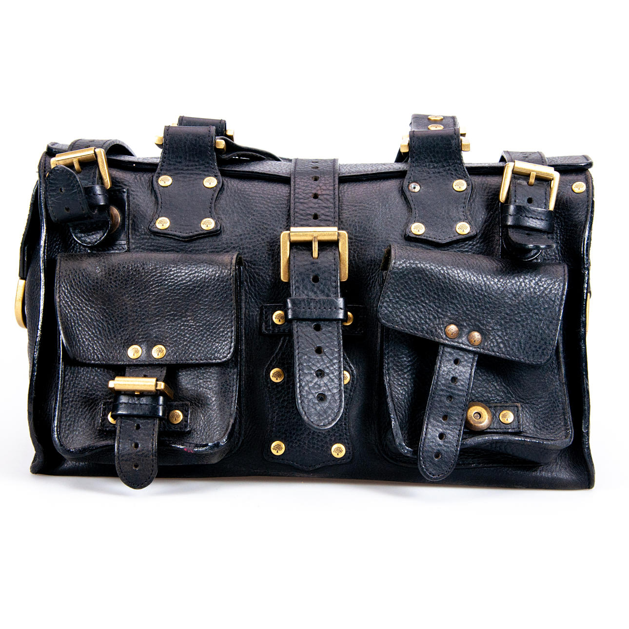 BAG MULBERRY "Roxanne", black leather.