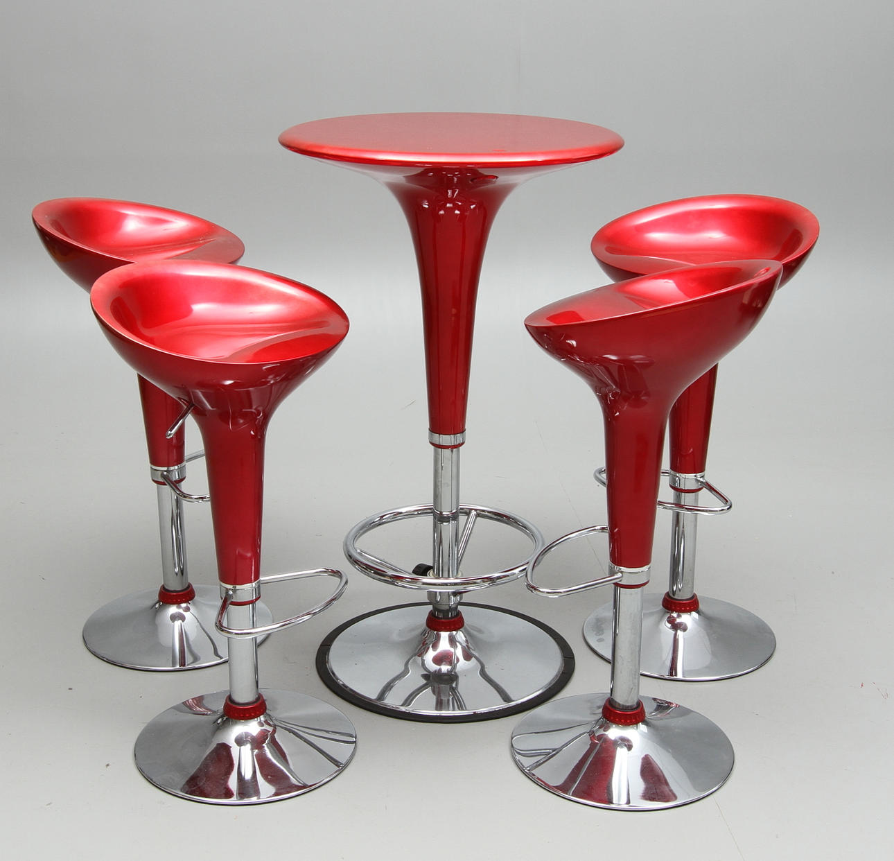 BARBORD samt BARSTOLAR 4 st, modern design 1900/2000-tal.