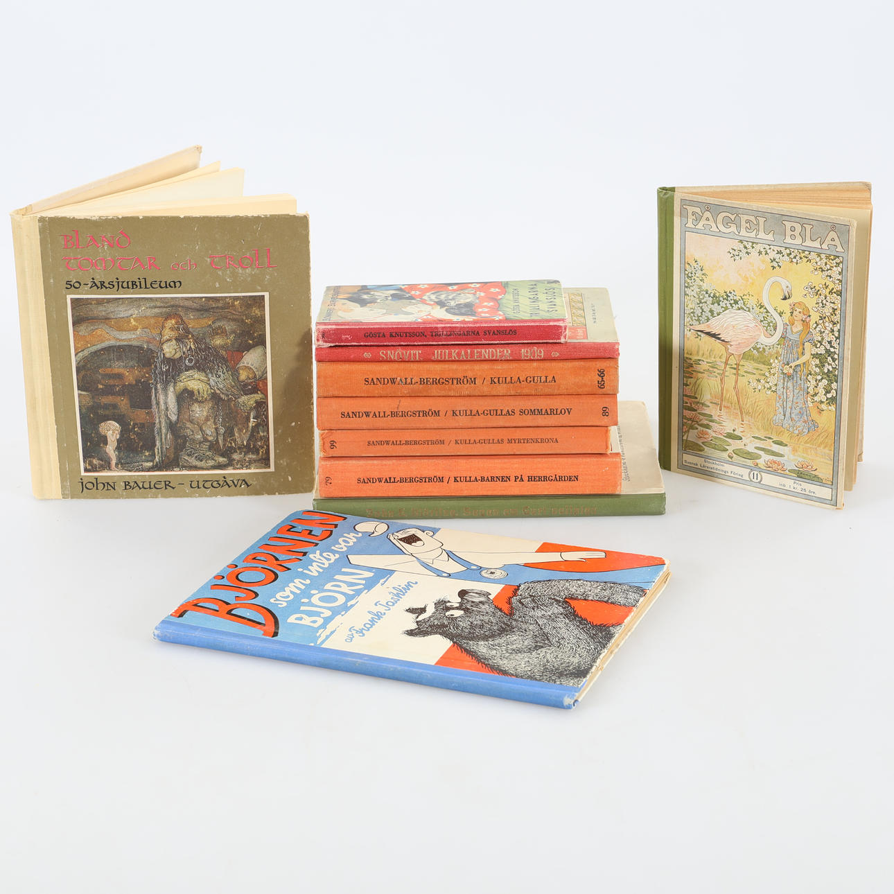 BARNBÖCKER, 10 st, 1908-1957.