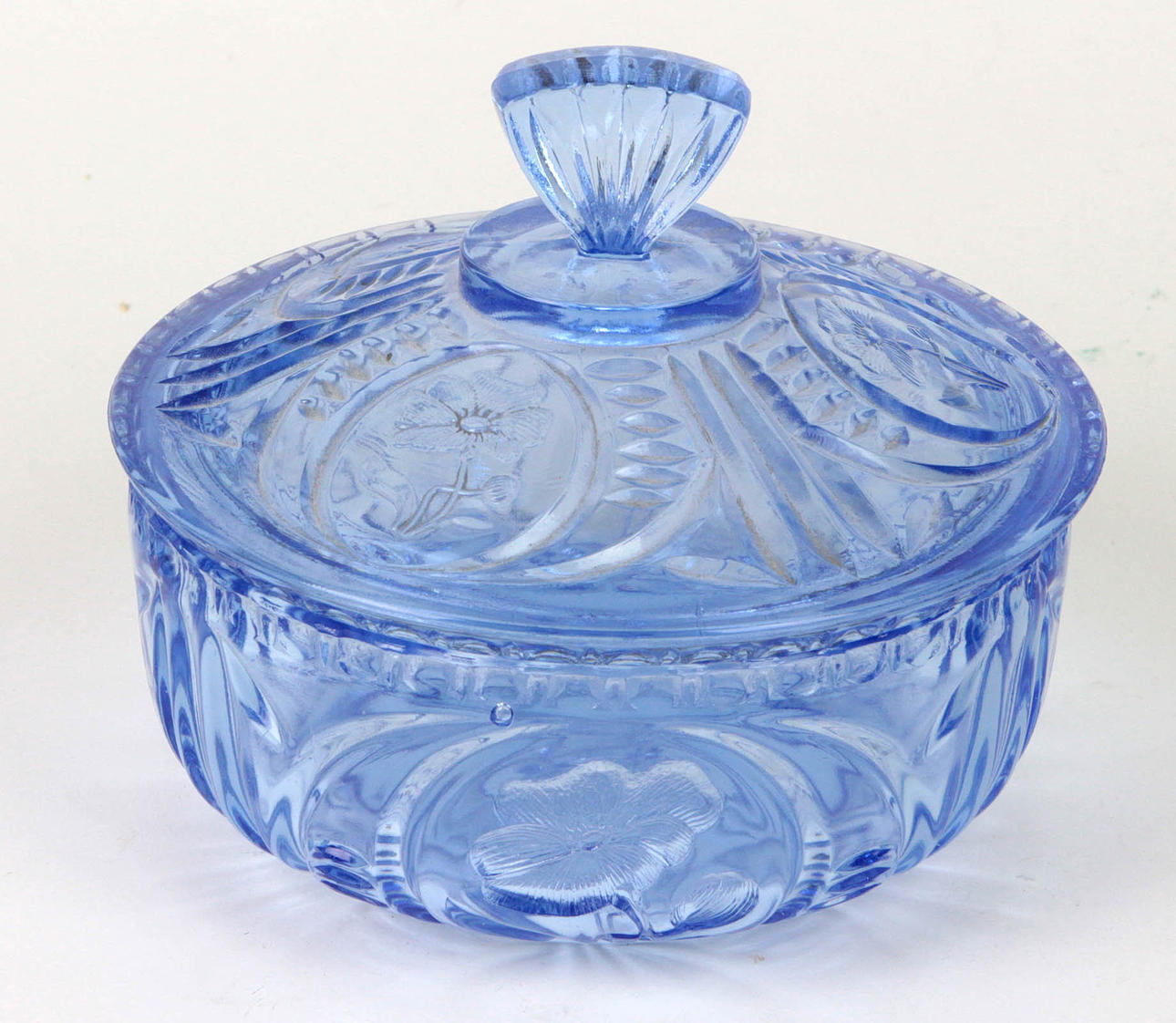 ART DÉCO PRESSGLAS DECKELDOSE.