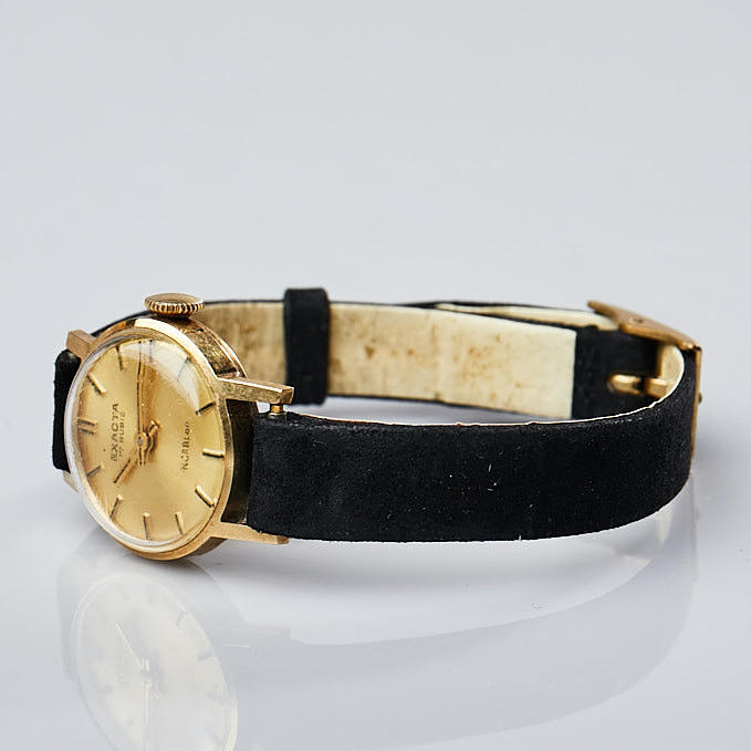 DAMUR, Exacta, guld, 14k, manuell.