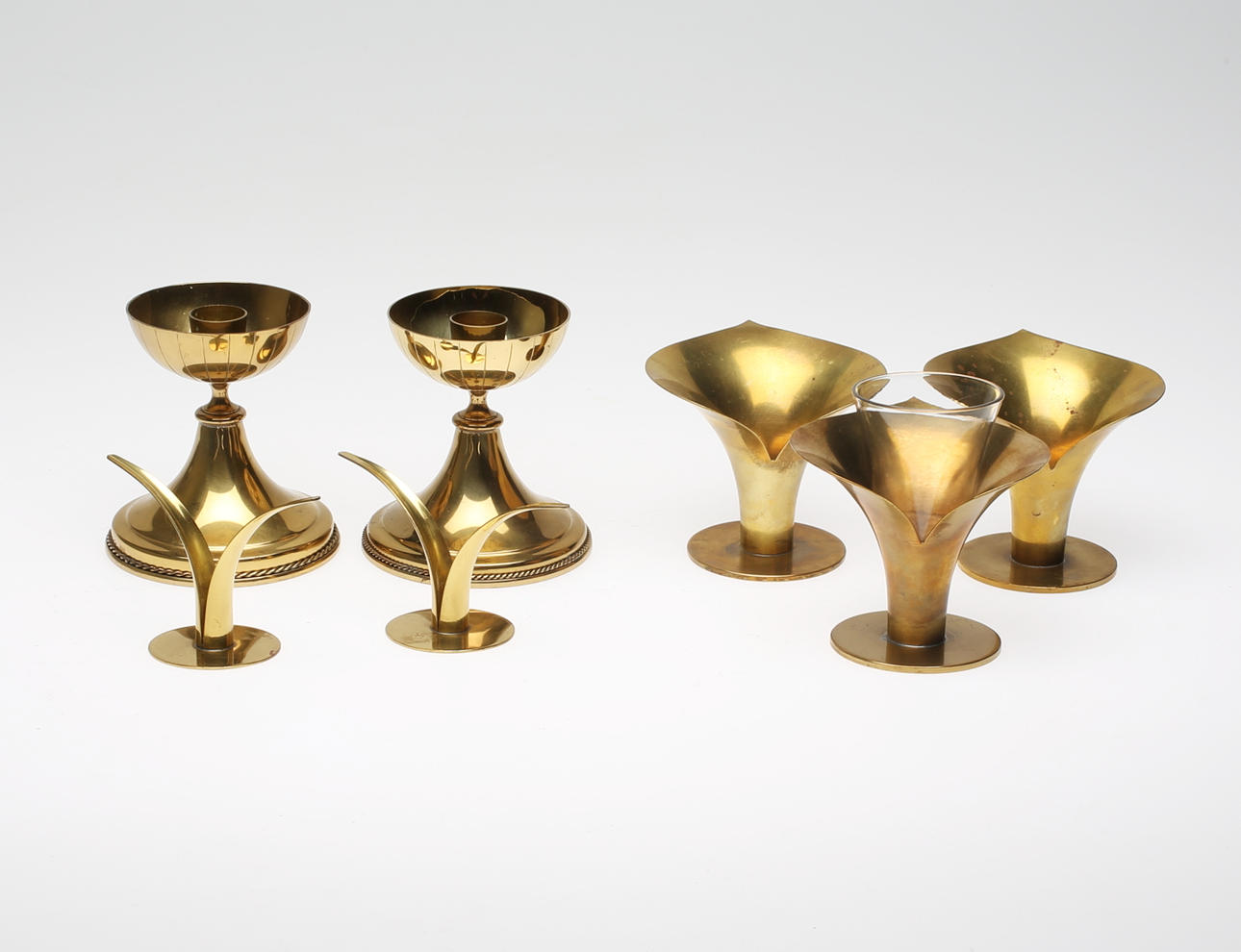 GUNNAR ANDER. Ljusstakar, Ystad metall.