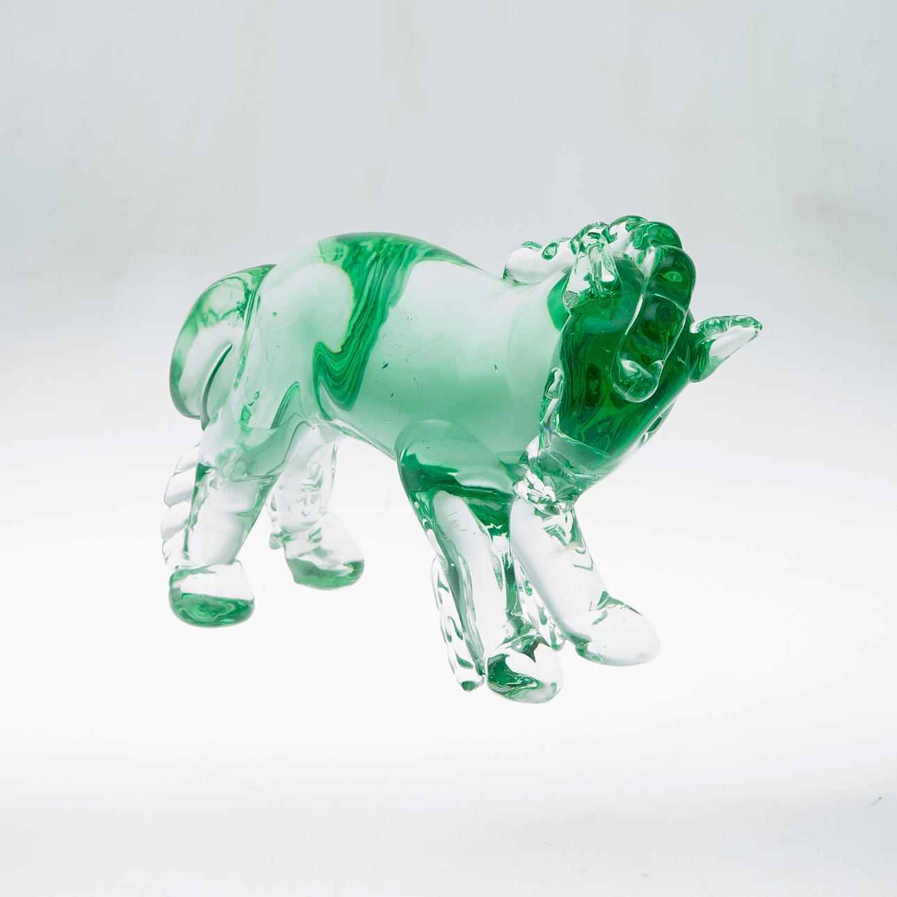 Figur / Skulptur, Pferd, Glas, Murano, Italien.