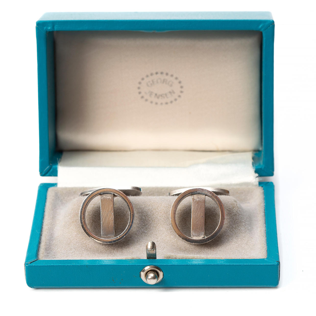 GEORG JENSEN cufflinks, sterling silver, numbered 91.