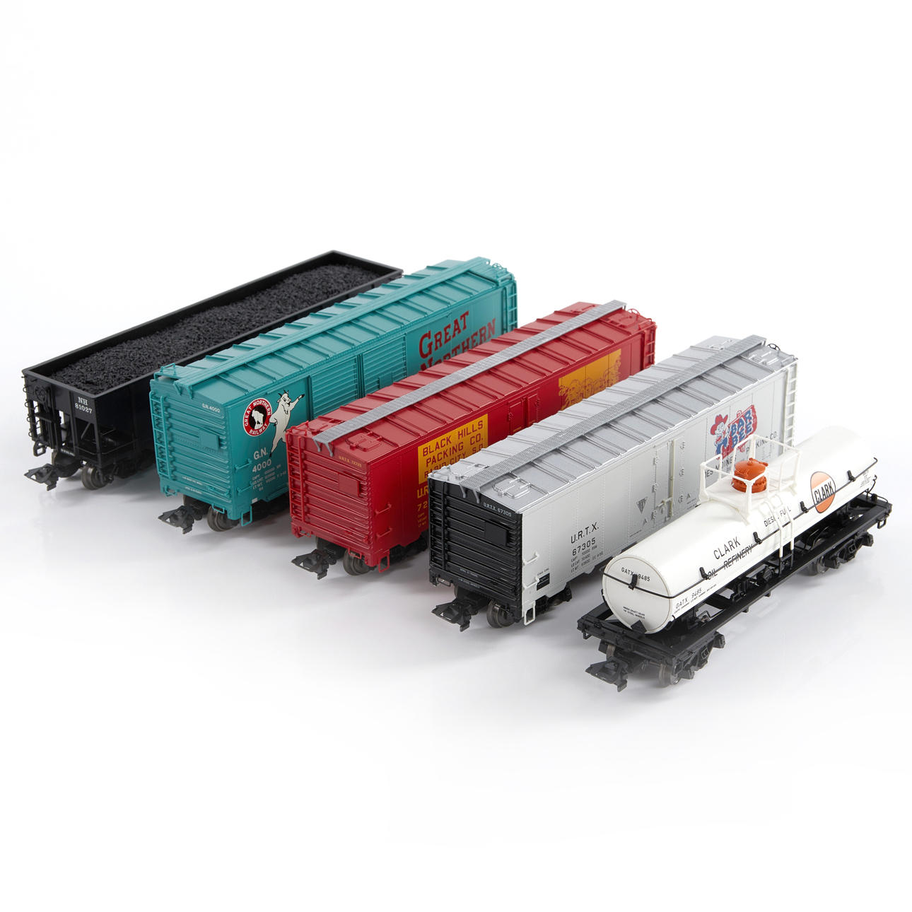 MÄRKLIN. American Freight Car Set 45645, 5 dlr, H0.