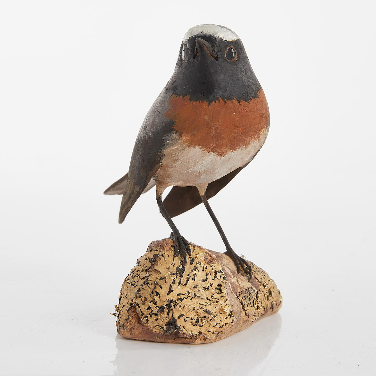 ELIN LARSON. Bird, cut wood, Redstart.