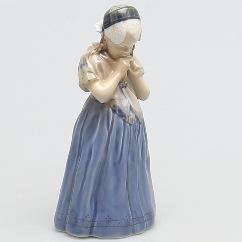 FIGURIN. Porslin. Amagerflicka. Lotte Benter. Royal Copenhagen. Denmark.