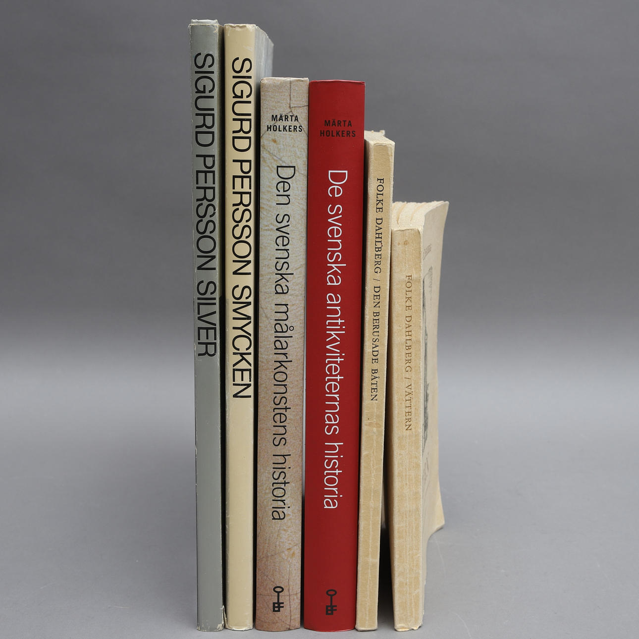 BÖCKER, 6 st, konst & antikviteter.