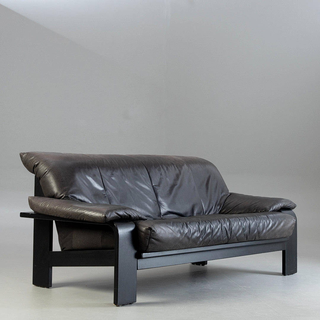 Musterring International, 2-Sitzer Sofa, Leder.