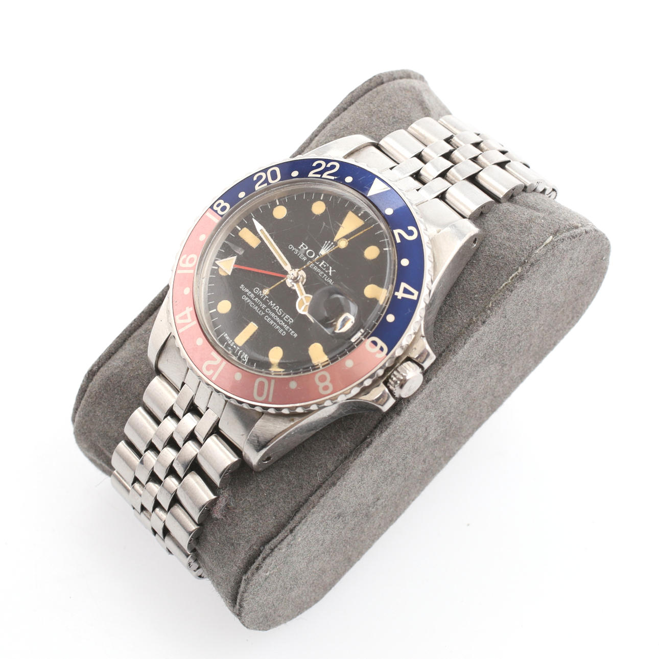 WRIST WATCH, Rolex, "Pepsi", GMT-Master, cal 1570, case reference 1675, year 1978.