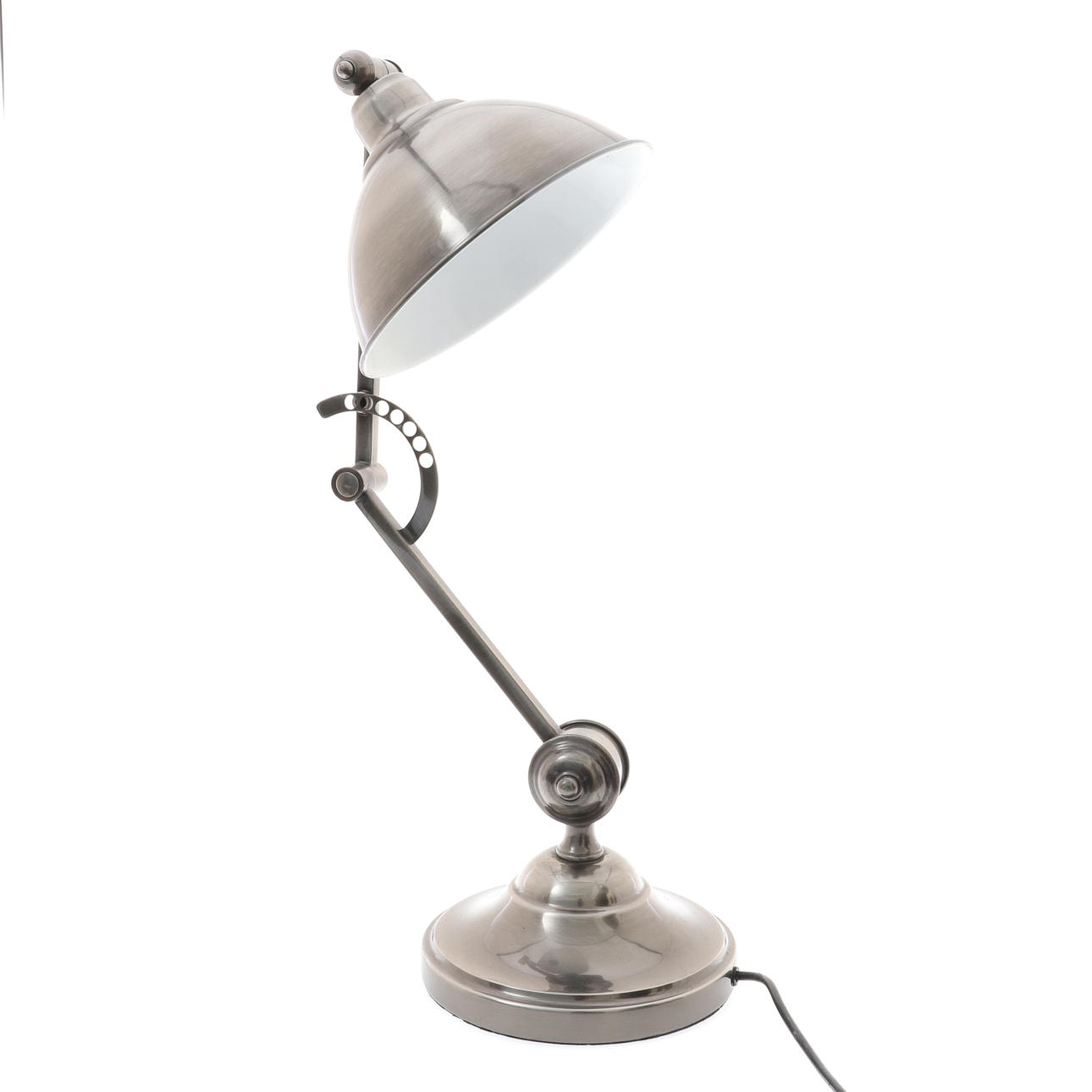 EN MODERNE ROHS STÅL VINKELT LAMPE.