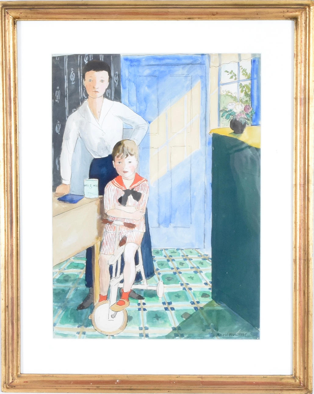 ARVID FOUGSTEDT. Gouache.