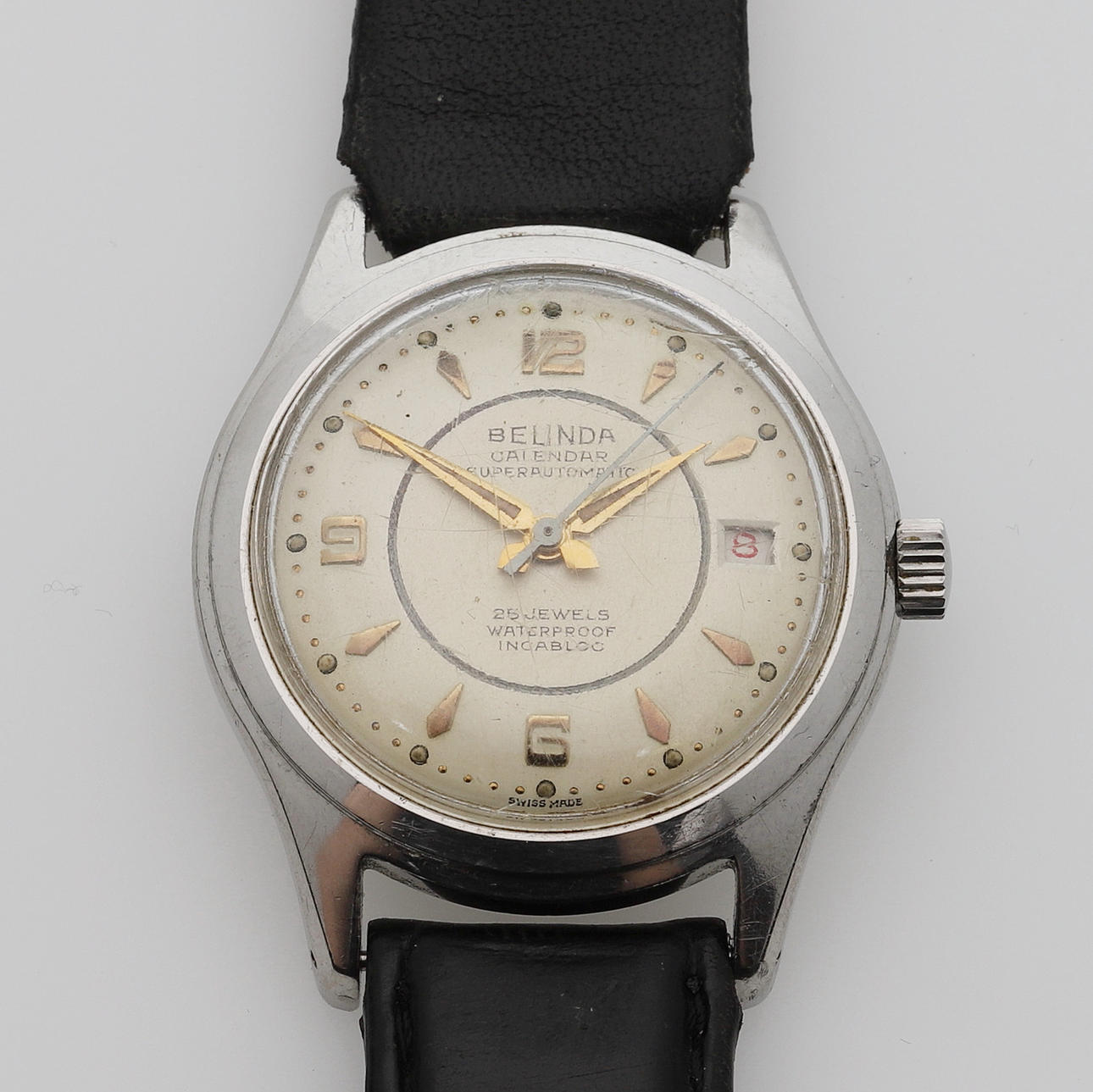 Wrist watch, Belinda calendar, super automatic.