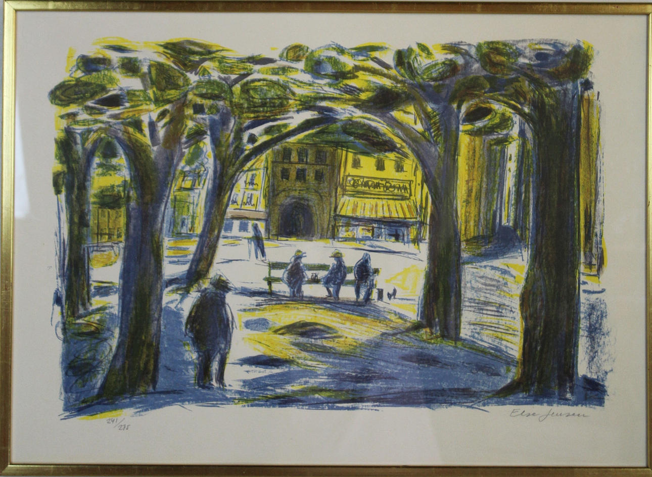 ELSE JENSEN. LITHOGRAFi, signed.