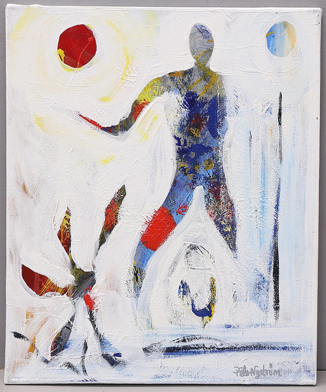 PETER NYSTRÖM. ""Look around", oil on canvas, signed and dated 2012.