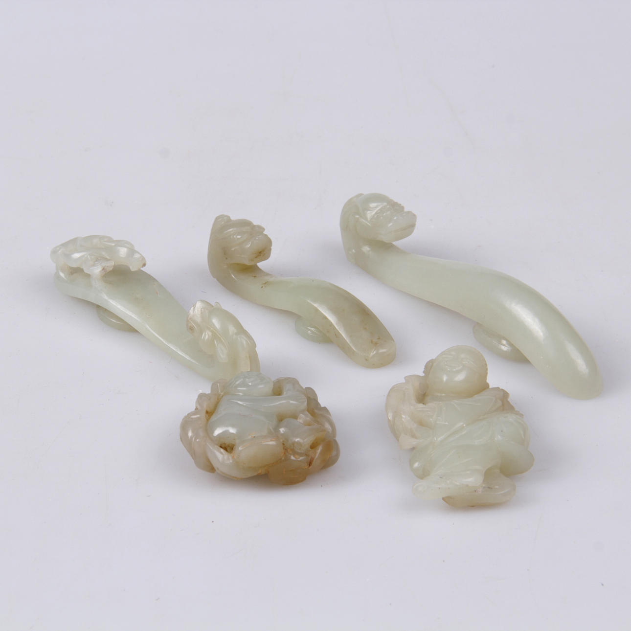 PARTI JADE, 5 delar, Bältesspänne 3 st. samt hängen 2 st.