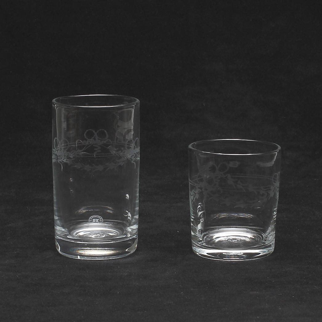 GLAS, 18 + 18 st, "Antik", Reijmyre.