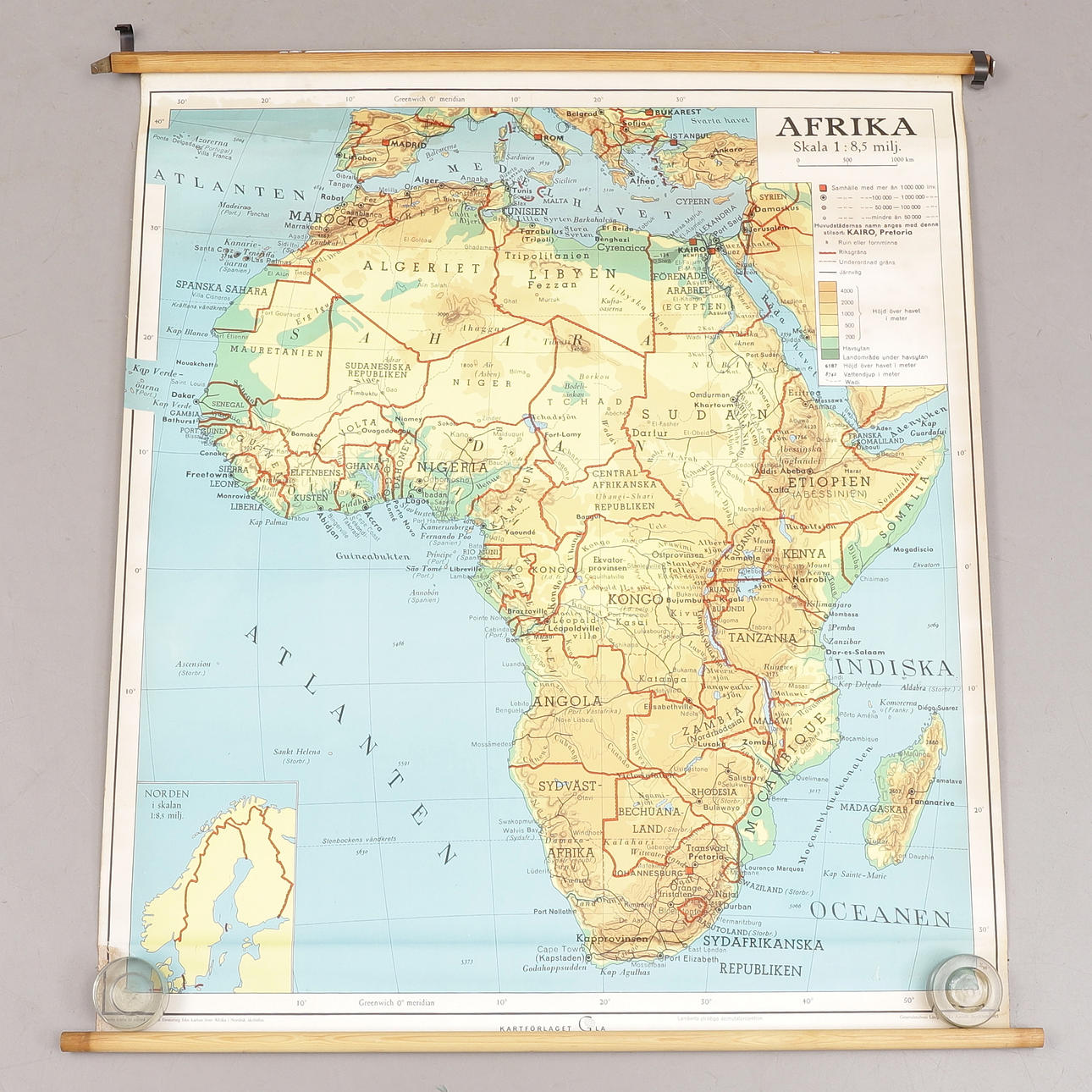 KARTE, Afrika, 1965.