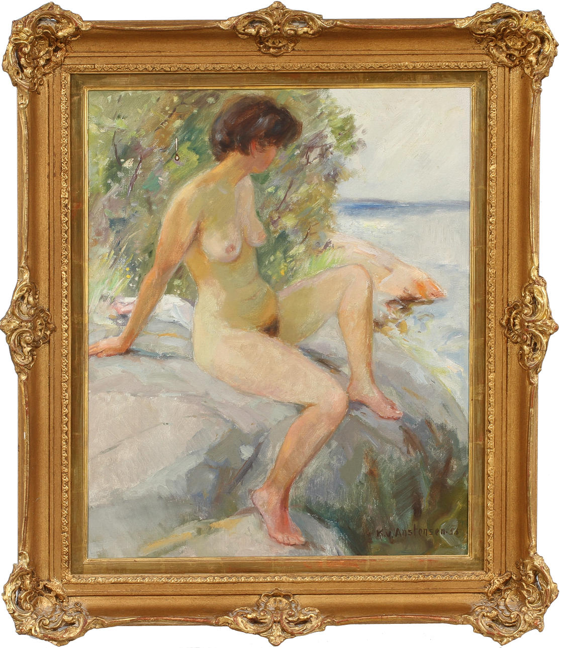 KARL VILHELM ANSTENSEN. Olja på duk, signerad och daterad 53.