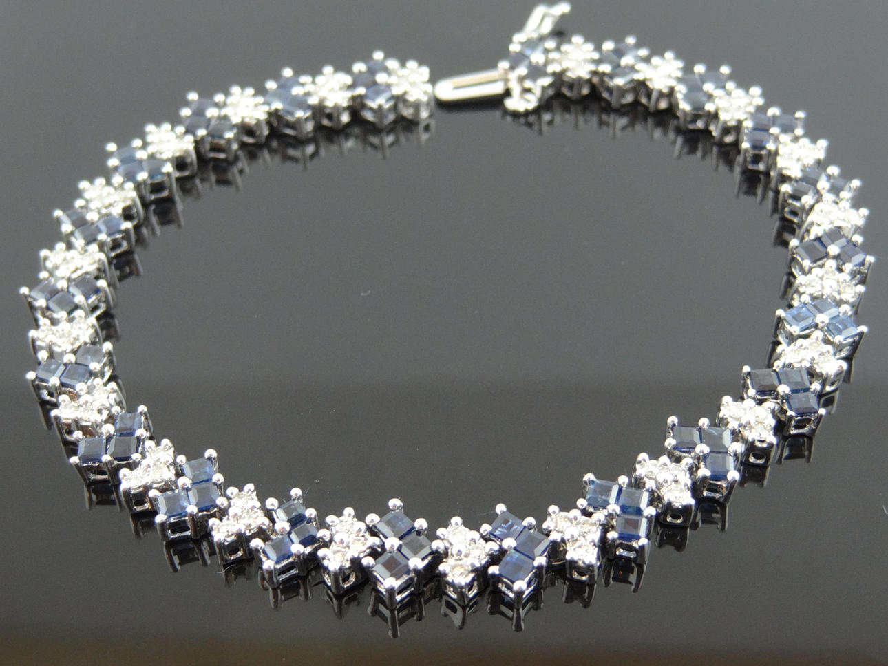 BLUE SAPPHIRE Diamond armband 3,64cts.