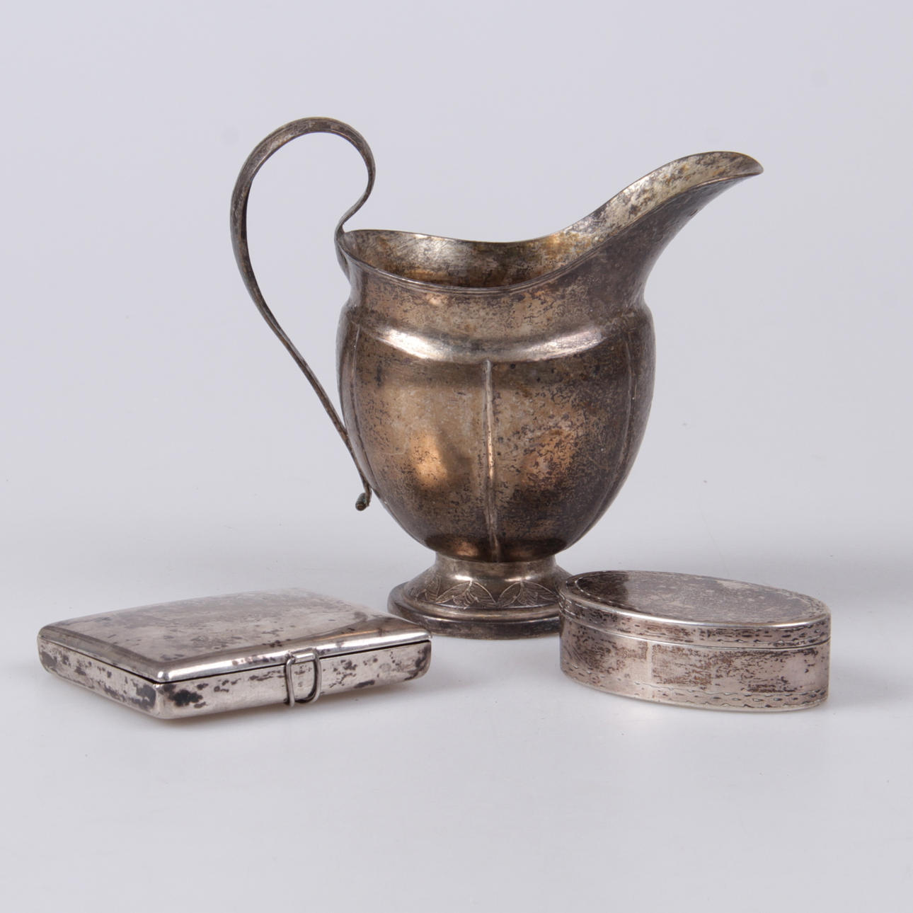 ASKAR, samt kanna, 3 delar, Silver, vikt 265 gram.