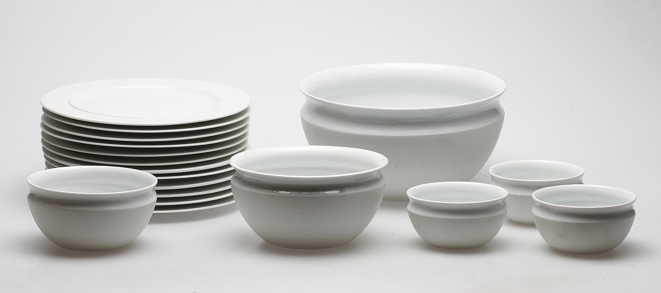 SERVISDELAR, 18 delar, "Eva-Trio", Ole Palsby, Danmark.