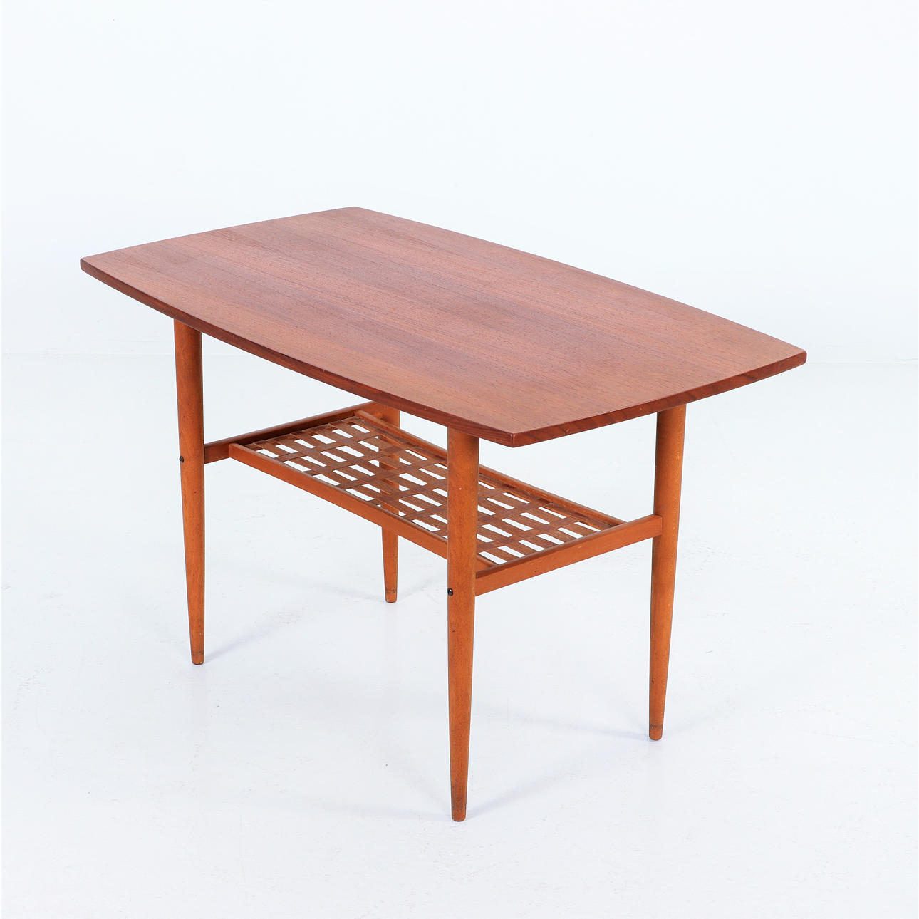 COFFEE TABLE WITH SHELF, teak, Tibro, 1960s.